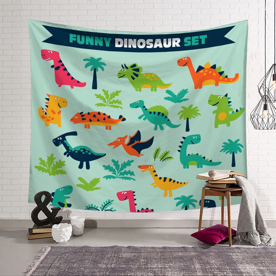 Cartoon Dinosaur Painting Tapestry Living Room Bedroom Dormitory Wall Hanging Tapestry Polyester Kids Home Decor Washable
Cartoon Dinosaur Painting Tapestry Living Room Bedroom Dormitory Wall Hanging Tapestry Polyester Kids Home Decor Washable
