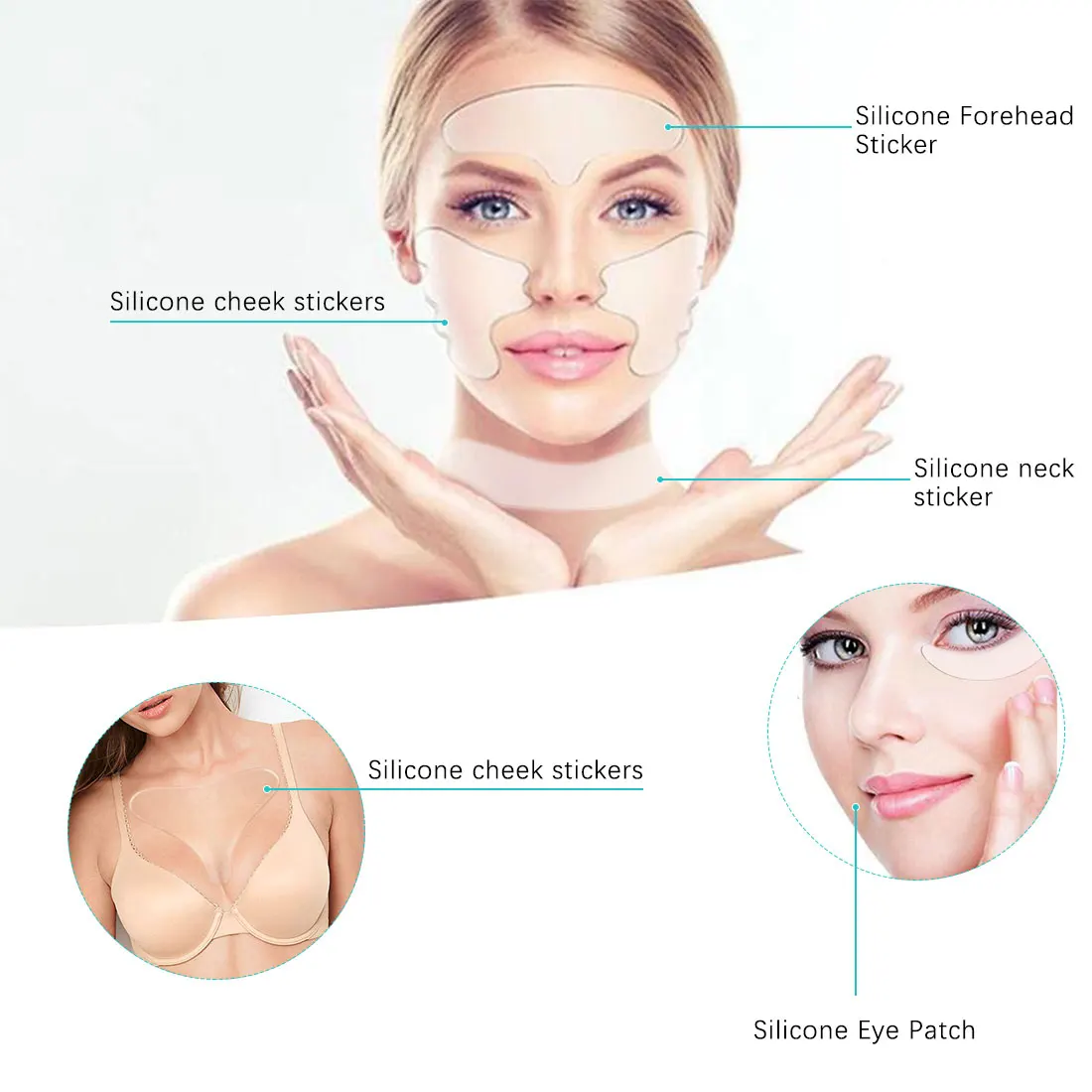 11PCS/Set Reusable Silicone Wrinkle Removal Sticker Face Forehead Anti Wrinkle Remover Cheek Chin Neck Eye Skin Lifting Sticker
11PCS/Set Reusable Silicone Wrinkle Removal Sticker Face Forehead Anti Wrinkle Remover Cheek Chin Neck Eye Skin Lifting Sticker