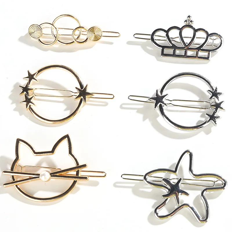 Chic Metal Geometric Hair Clip Round Triangle Barrettes Hairpin Barrette Hair Claws Women Girls Fashion Hair Accessories Gifts 
Chic Metal Geometric Hair Clip Round Triangle Barrettes Hairpin Barrette Hair Claws Women Girls Fashion Hair Accessories Gifts