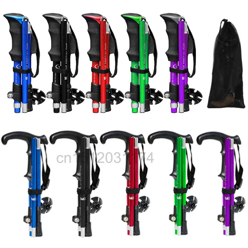 Outdoor 5-Section Folding Trekking Poles Collapsible Climbing Hiking Stick Adjustable Canes Aluminum Alloy Walking Poles Sticks
Outdoor 5-Section Folding Trekking Poles Collapsible Climbing Hiking Stick Adjustable Canes Aluminum Alloy Walking Poles Sticks