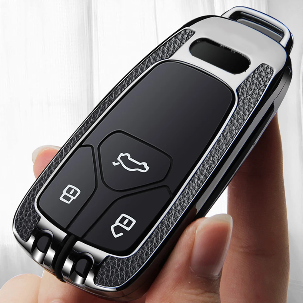 New Alloy Metal Car Key Fob Key Case Cover Keychain For AUDIx A4 B9 Q5 Q7 TT TTS 8S 2016 2017 Car Smart Remote Car Accessories
New Alloy Metal Car Key Fob Key Case Cover Keychain For AUDIx A4 B9 Q5 Q7 TT TTS 8S 2016 2017 Car Smart Remote Car Accessories