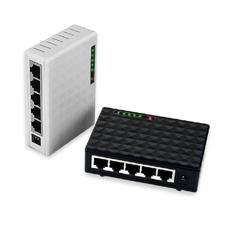 Mini 5 Port Desktop 1000 Mbps Network Switch Gigabit Fast RJ45 Ethernet Switcher LAN Switching Hub Adapter Full duplex Exchange
Mini 5 Port Desktop 1000 Mbps Network Switch Gigabit Fast RJ45 Ethernet Switcher LAN Switching Hub Adapter Full duplex Exchange