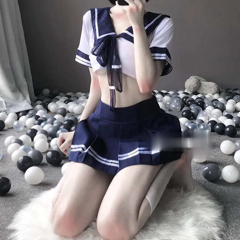 Sexy Lingerie See Through Student Cosplay Anime School JK Uniform Kawaii Clothing Sailor Japanese School Girl Costume Maid Dress
Sexy Lingerie See Through Student Cosplay Anime School JK Uniform Kawaii Clothing Sailor Japanese School Girl Costume Maid Dress