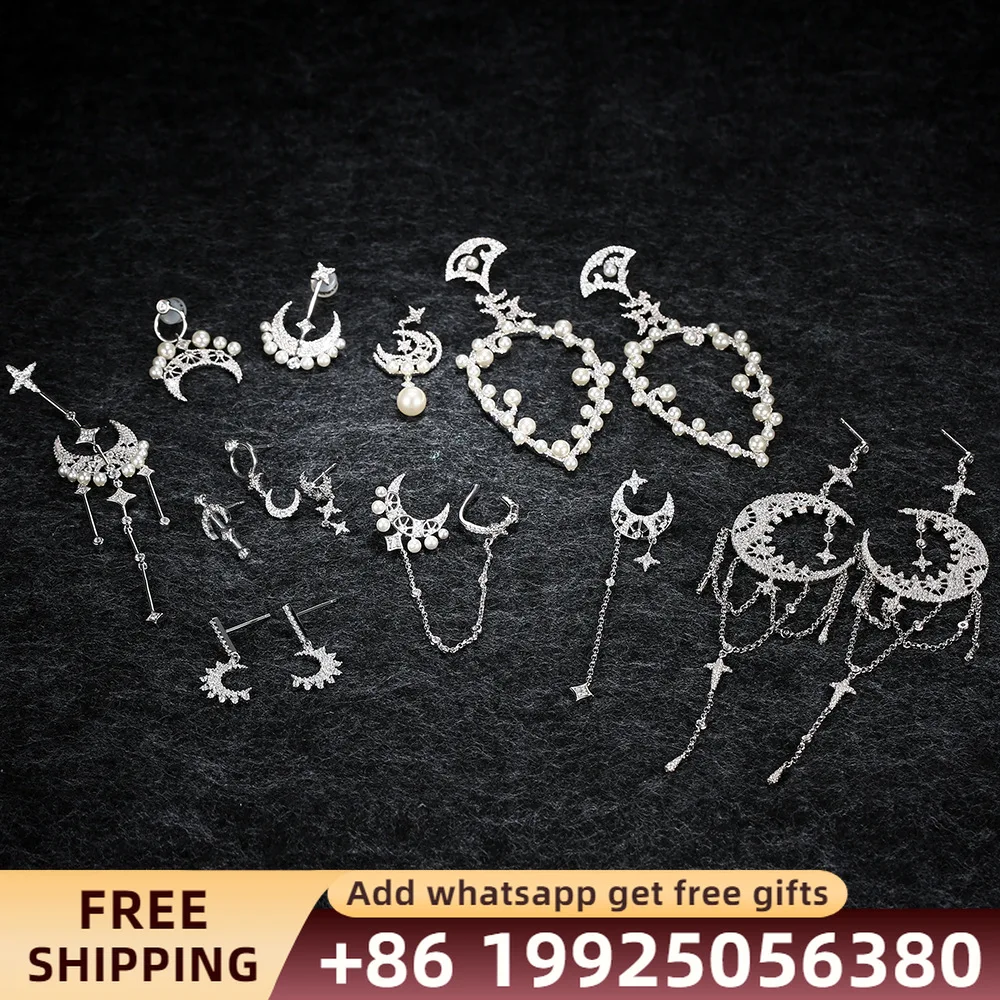 Monaco Women's Jewelry Moon Pearl Love Earrings S925 Sterling Silver Earring Original 1:1 Fashion Classic Gift
Monaco Women's Jewelry Moon Pearl Love Earrings S925 Sterling Silver Earring Original 1:1 Fashion Classic Gift