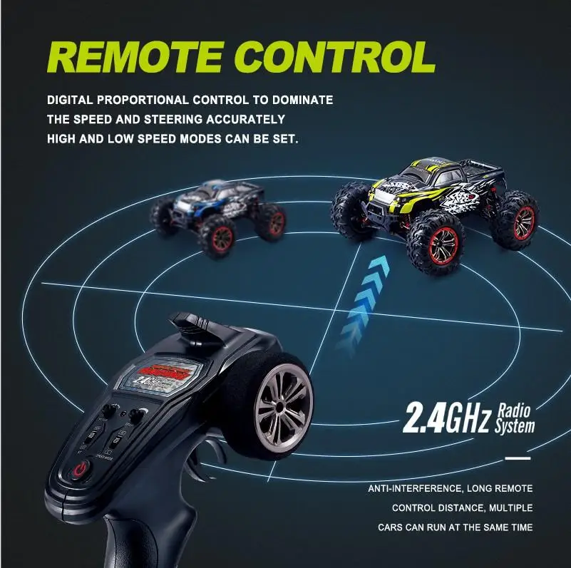 46 Km/h Allroad Waterprof Ipx6 High Speed Monster Truck N516 Rc Car 1/10 Scale Off-road Truck Vehicle Toys For Kids Christmas Gi 
46 Km/h Allroad Waterprof Ipx6 High Speed Monster Truck N516 Rc Car 1/10 Scale Off-road Truck Vehicle Toys For Kids Christmas Gi