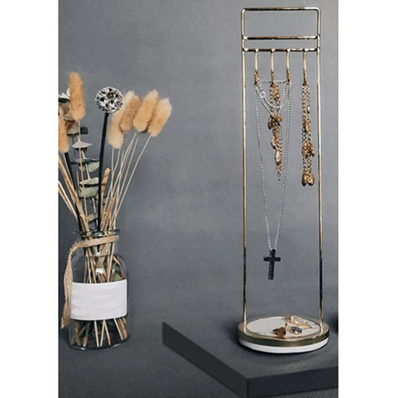 Jewelry Display Stand T-Shape Bracelet Holder & Jewelry Display with Marble Stand Minimalist Chic Metal Jewelry Rack
Jewelry Display Stand T-Shape Bracelet Holder & Jewelry Display with Marble Stand Minimalist Chic Metal Jewelry Rack