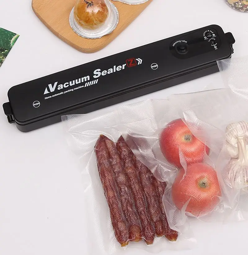 Kitchen Vacuum Plastic Bag Sealer Packaging Machine Commercial Household Vacuum Food Sealing With 10pcs Storage Food Saver Bags
Kitchen Vacuum Plastic Bag Sealer Packaging Machine Commercial Household Vacuum Food Sealing With 10pcs Storage Food Saver Bags