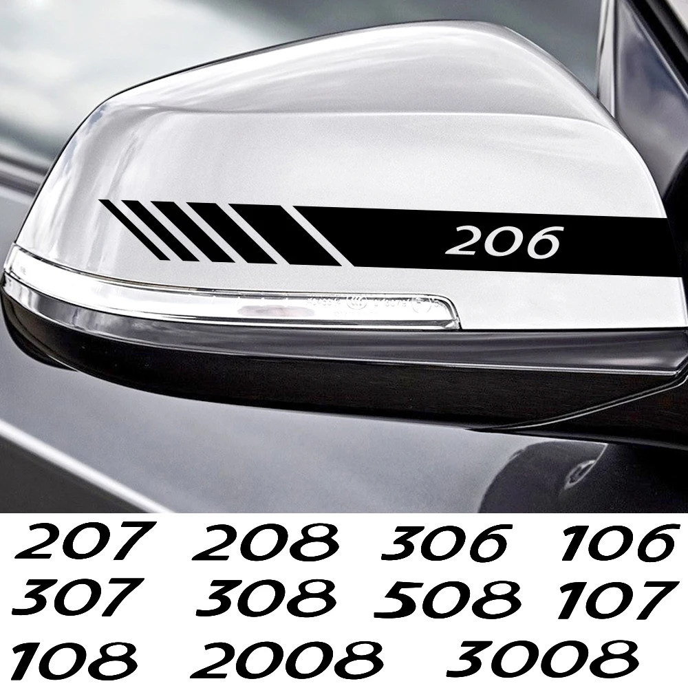2PCS Car Rearview Mirror Decoration Vinyl Reflective Sticker For Peugeot 206 308 307 207 208 3008 2008 407 508 107
2PCS Car Rearview Mirror Decoration Vinyl Reflective Sticker For Peugeot 206 308 307 207 208 3008 2008 407 508 107