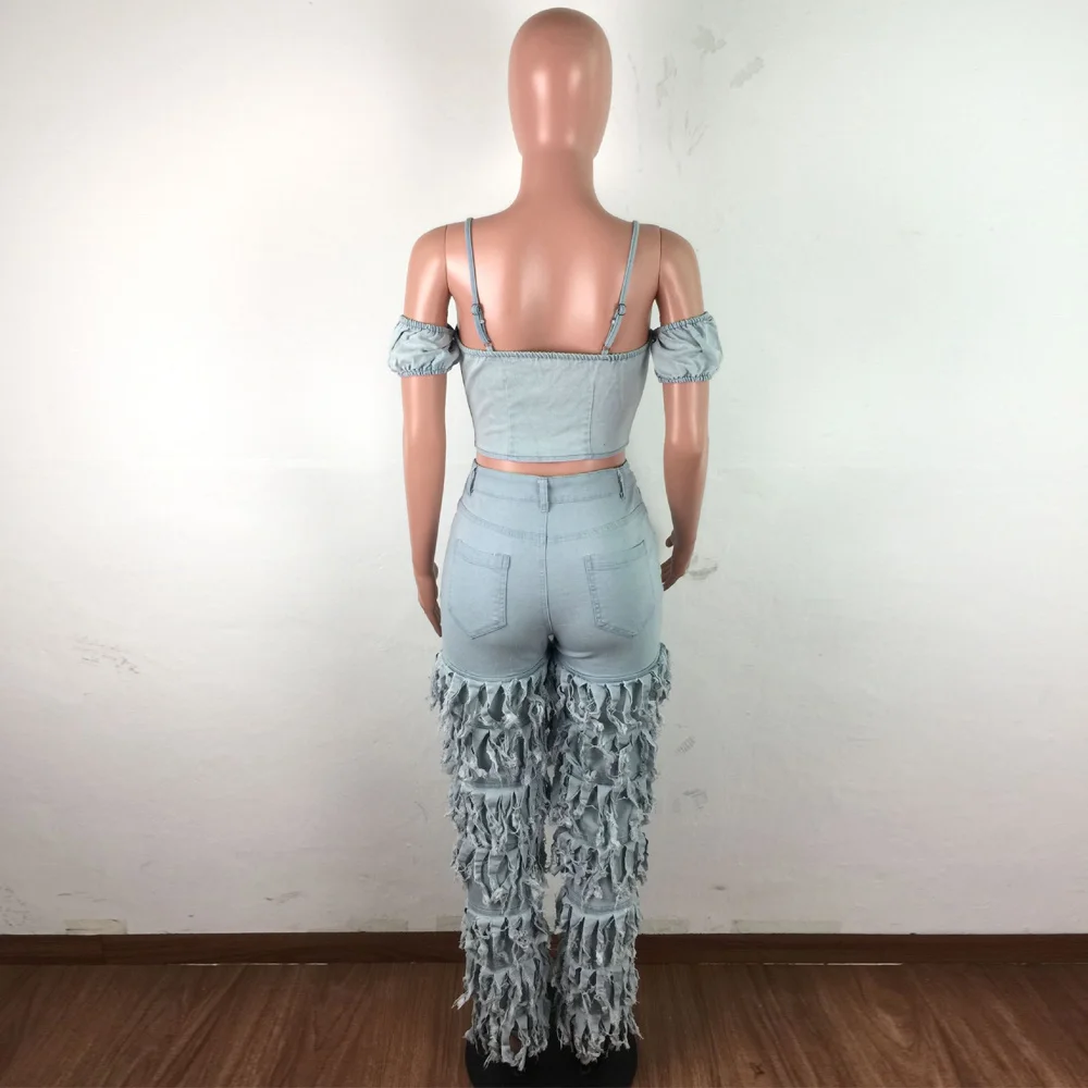 Women Streetwear High Waist Stretchy Fitness Denim Pant Fashion Ladies Slim Fit TrouserMultilayer Tassels Spliced Skinny Jeans
Women Streetwear High Waist Stretchy Fitness Denim Pant Fashion Ladies Slim Fit TrouserMultilayer Tassels Spliced Skinny Jeans