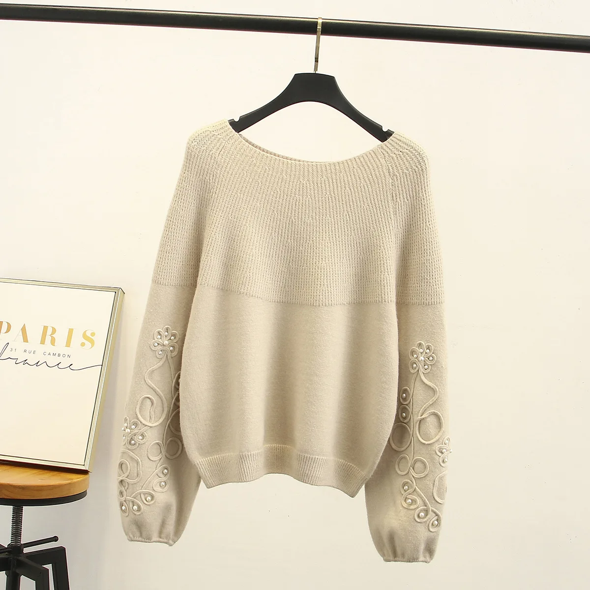 Fashion Pullover 2021 jumpers knitted clothes fashion Women Stitching loose knitting sweater one
Fashion Pullover 2021 jumpers knitted clothes fashion Women Stitching loose knitting sweater one