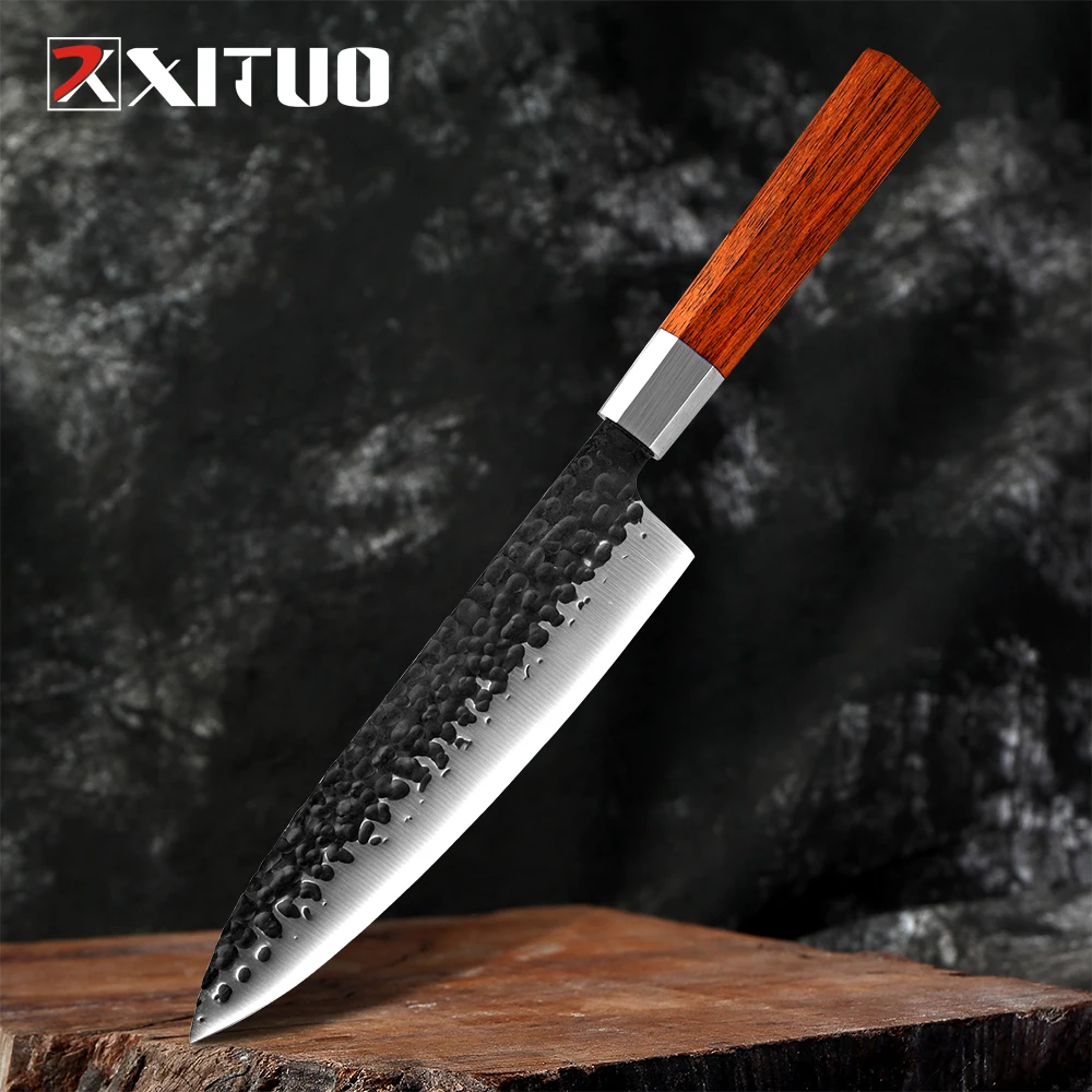 XITUO 8 inch Chef Knives Professional Octagonal Handle Forging High Carbon Steel Cleaver Kitchen Knife Cooking Tools
XITUO 8 inch Chef Knives Professional Octagonal Handle Forging High Carbon Steel Cleaver Kitchen Knife Cooking Tools