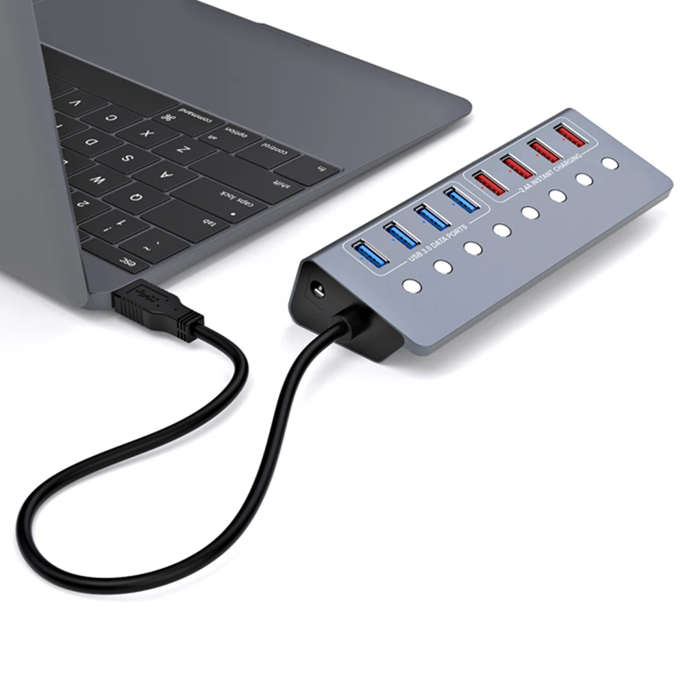 8 Port USB 3.0 Splitter 4 Port Laptop Extended USB HUB 4 Port Fast Charging Adapter External 12V 4A Power Supply
8 Port USB 3.0 Splitter 4 Port Laptop Extended USB HUB 4 Port Fast Charging Adapter External 12V 4A Power Supply