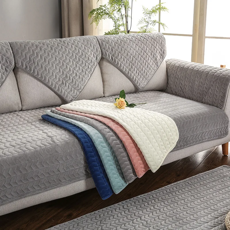 Sofa Covers for Living Room Gray Color Plush Sofa Cushion Couch Cover Modern Minimalist Corner Sofa Towel Seat Pad
Sofa Covers for Living Room Gray Color Plush Sofa Cushion Couch Cover Modern Minimalist Corner Sofa Towel Seat Pad