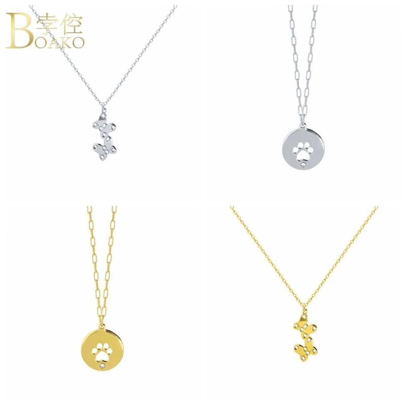 BOAKO Crystal CZ Animal Pendant 925 Sterling Silver Necklaces For Women Jewelry Chain Choker Necklace Collares Bijoux Collars
BOAKO Crystal CZ Animal Pendant 925 Sterling Silver Necklaces For Women Jewelry Chain Choker Necklace Collares Bijoux Collars