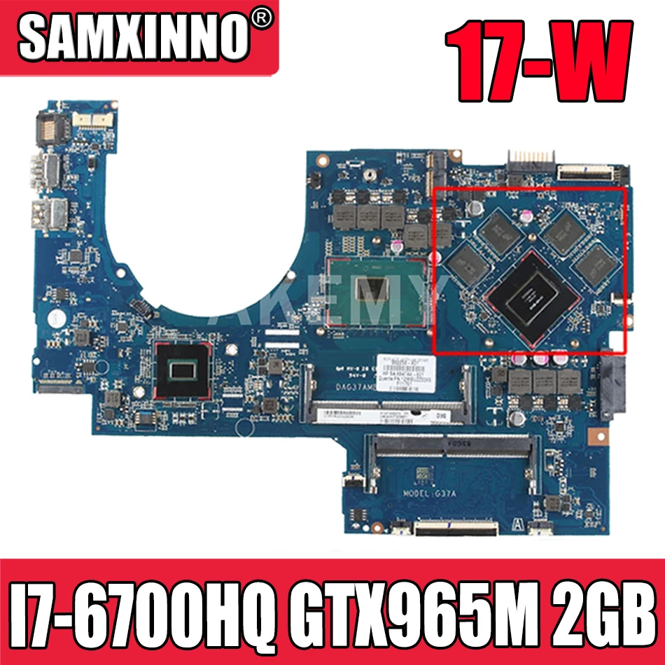 Материнская плата для ноутбука HP OMEN 17-W GTX965M 2 Гб I7-6700HQ, процессор DAG37AMB8D0 862259-601 862259-001
Материнская плата для ноутбука HP OMEN 17-W GTX965M 2 Гб I7-6700HQ, процессор DAG37AMB8D0 862259-601 862259-001