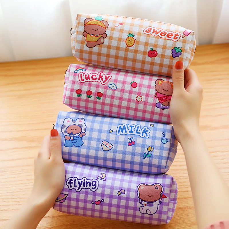 Korean Stationery Cartoon Pencil Bag Waterproof PU Leather Pencil Case Stationery Organizer for Student School Office Supplies
Korean Stationery Cartoon Pencil Bag Waterproof PU Leather Pencil Case Stationery Organizer for Student School Office Supplies