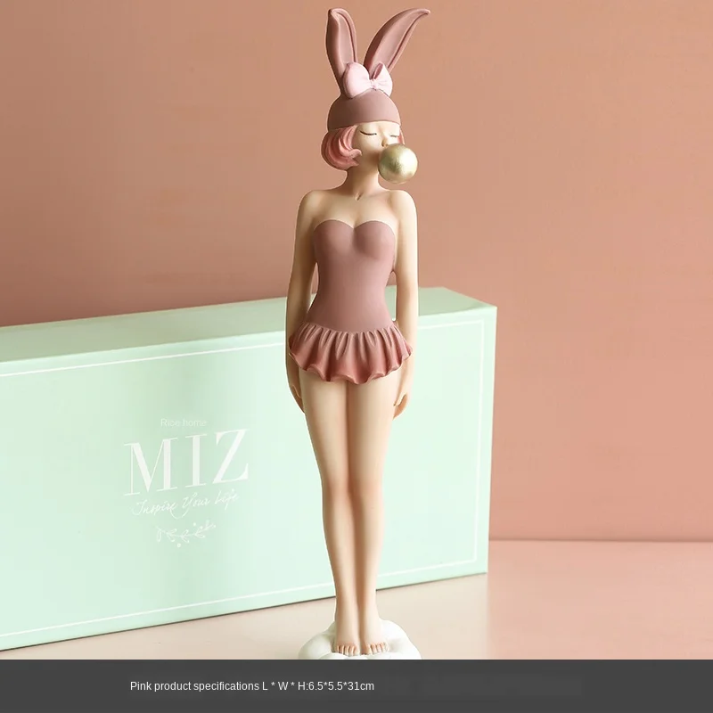 Bunny Girl Statue Resin Portraits Figurines Ornaments Girly Room Decoration Desk Decorative Crafts Sculpture Modern Home Decor
Bunny Girl Statue Resin Portraits Figurines Ornaments Girly Room Decoration Desk Decorative Crafts Sculpture Modern Home Decor