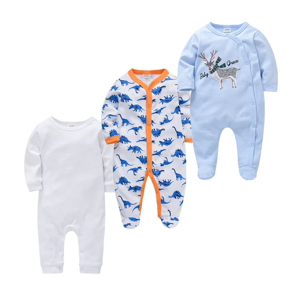 Детские комбинезоны для малышей Roupas bebe de Пижама мальчика fille Хлопковая дышащая
