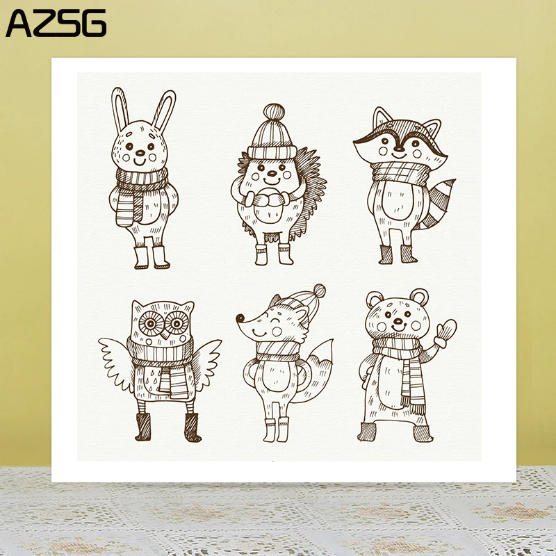 AZSG Cute Animals In Winter Clear Stamps For DIY Scrapbooking/Card Making/Album Decorative Silicon Stamp Crafts
AZSG Cute Animals In Winter Clear Stamps For DIY Scrapbooking/Card Making/Album Decorative Silicon Stamp Crafts