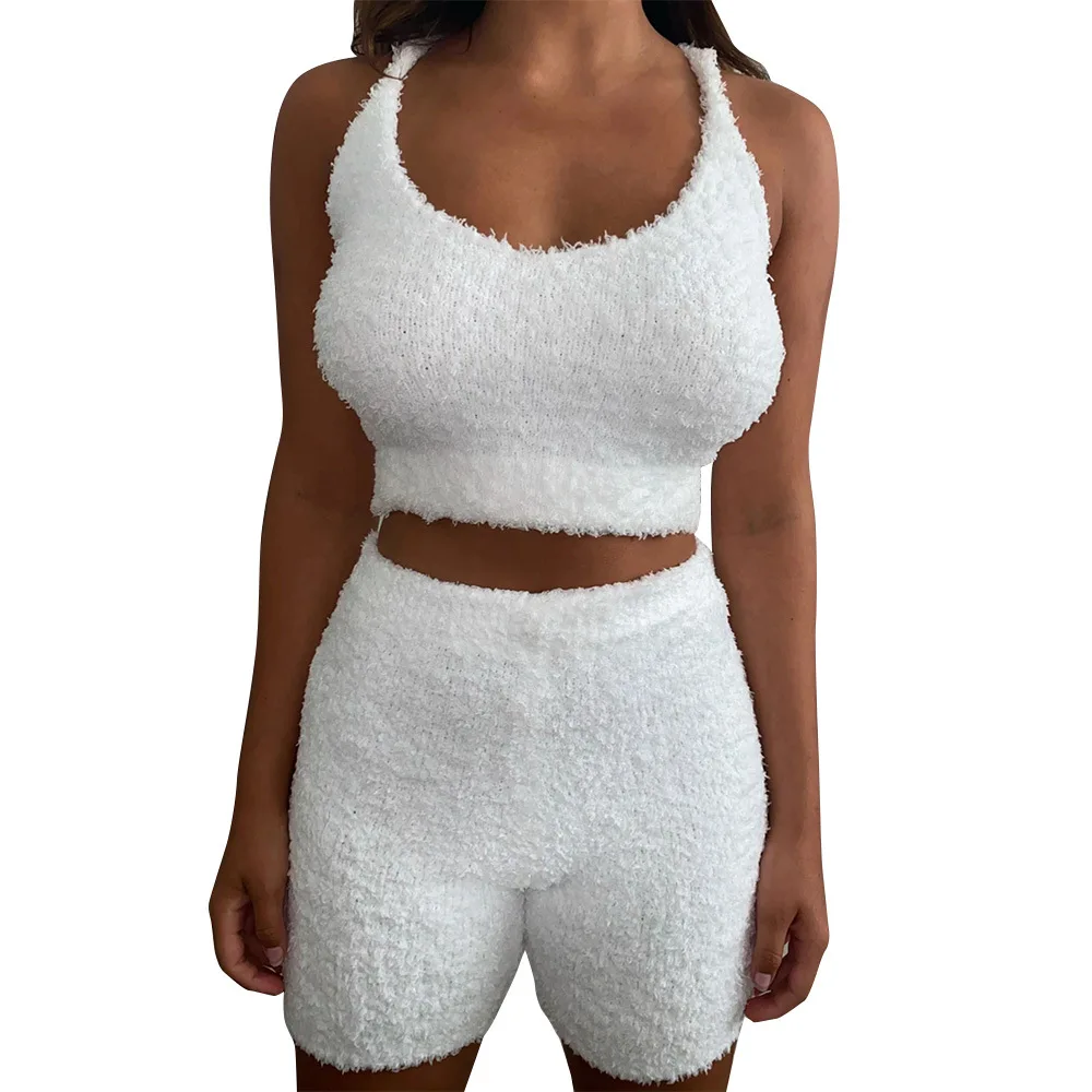 Winter Two Piece Set Sexy Fluffy Suits Velvet Plush Hooded Sleepwear Shorts+Crop Top Women Tracksuit Casual Overalls Sweatshirts
Winter Two Piece Set Sexy Fluffy Suits Velvet Plush Hooded Sleepwear Shorts+Crop Top Women Tracksuit Casual Overalls Sweatshirts