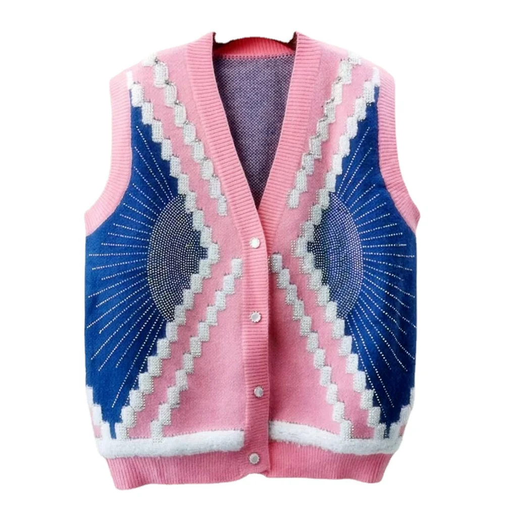 BEAUTANA Knitted Vest for Teenage Girl 2021 Autumn Patchwork V Neck Sleeveless Cardigan Sweater Slim Chic Women Ribbed Tank Top
BEAUTANA Knitted Vest for Teenage Girl 2021 Autumn Patchwork V Neck Sleeveless Cardigan Sweater Slim Chic Women Ribbed Tank Top