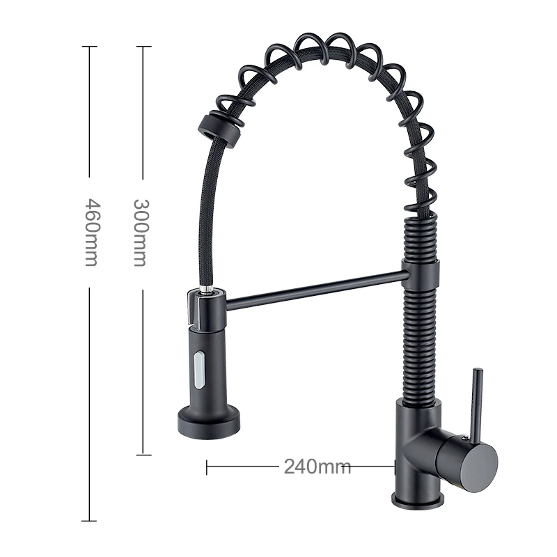 Modern Black Faucet 360 Degree Rotating Brass Kitchen Sink Faucet Pull Out Single Handle Rotating Water Spray Drinking Water
Modern Black Faucet 360 Degree Rotating Brass Kitchen Sink Faucet Pull Out Single Handle Rotating Water Spray Drinking Water
