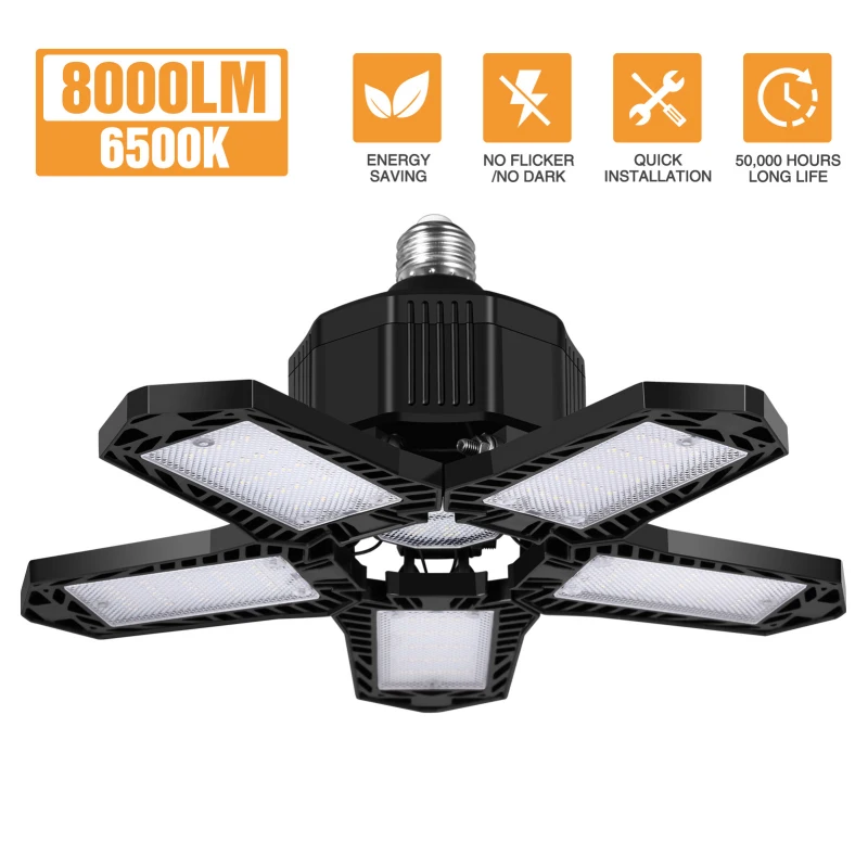 150W Super Bright LED Light Bulbs Industrial Lighting E26 Led Garage Light 360 Degrees Deformable Folding Lamp For Workshop Home
150W Super Bright LED Light Bulbs Industrial Lighting E26 Led Garage Light 360 Degrees Deformable Folding Lamp For Workshop Home