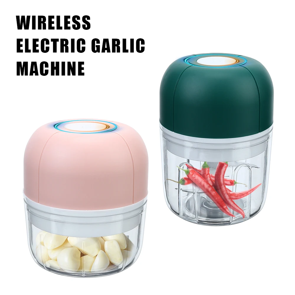 Mini Electric Garlic Chopper Kitchen Tools 100/250mL Chili Vegetable Crusher Ginger Masher Machine USB Charging
Mini Electric Garlic Chopper Kitchen Tools 100/250mL Chili Vegetable Crusher Ginger Masher Machine USB Charging