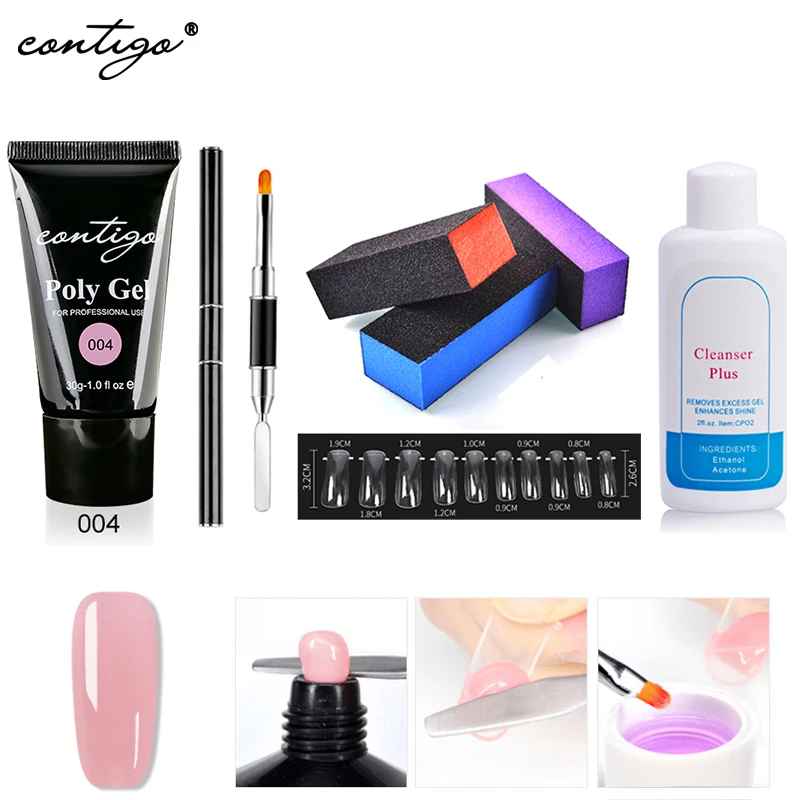 Contigo 5pcs Semi-permanent uv Poly Nail Gel Kits 10 Colors Gel for Extension Manicure Desgin Poligel Sets for Nails Gel Polish
Contigo 5pcs Semi-permanent uv Poly Nail Gel Kits 10 Colors Gel for Extension Manicure Desgin Poligel Sets for Nails Gel Polish