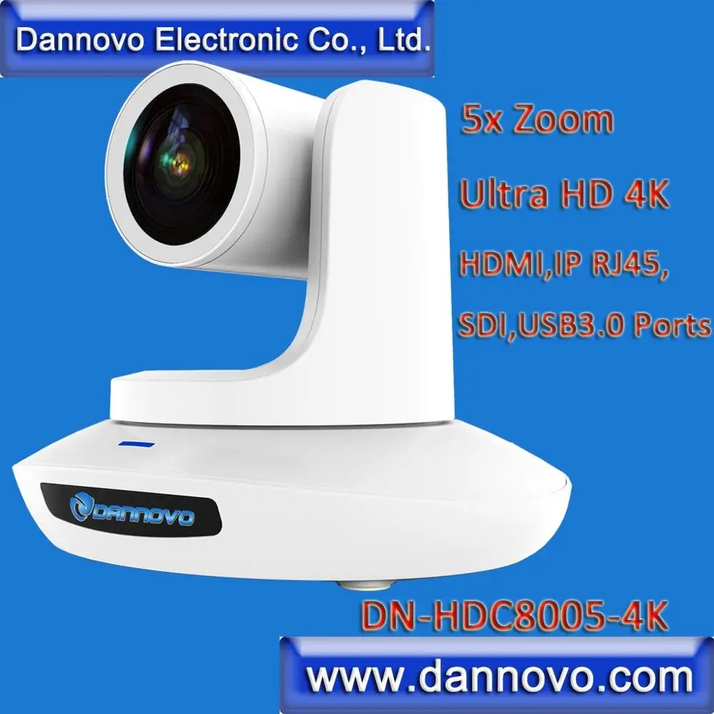 DANNOVO 2160P/30fps 4K IP прямая трансляция камера 5x оптический x 3x цифровой зум изображение