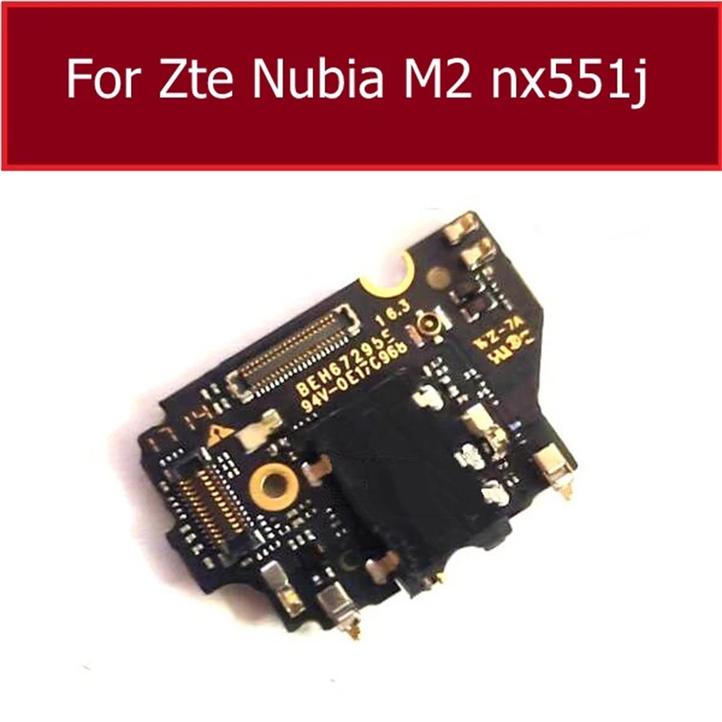 Плата аудиоразъема для наушников ZTE Nubia M2 NX551J плата модуля разъема запасные части