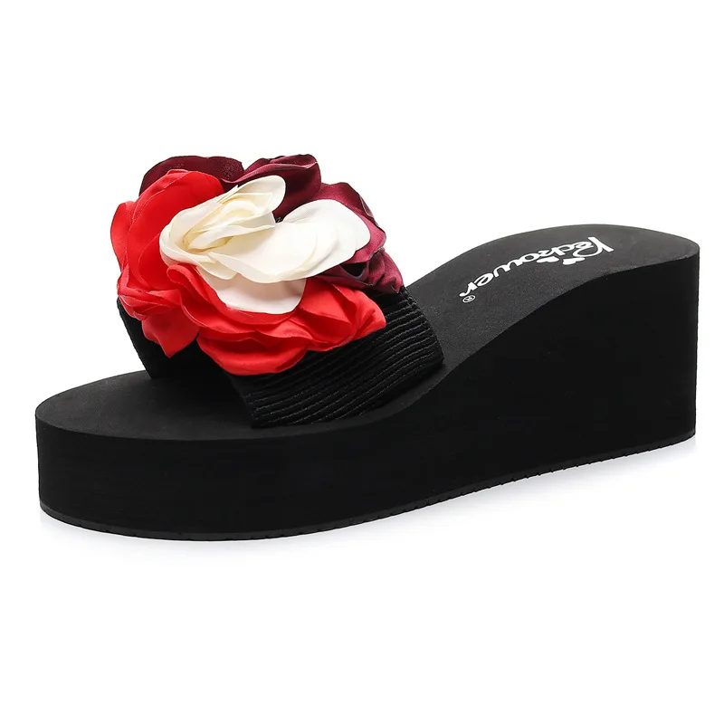 Beach Shoes Slippers Women Summer On A Wedge Med Flower Luxury Slides Sabot Flat Soft Designer Cotton Fabric Basic Floral Fashio
Beach Shoes Slippers Women Summer On A Wedge Med Flower Luxury Slides Sabot Flat Soft Designer Cotton Fabric Basic Floral Fashio