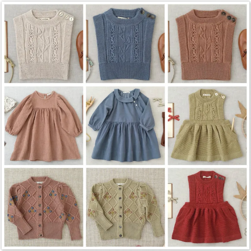 Girl Sweater 2020 New European and American Style Girls Knitted Vest Crochet Sweater Children Sweater Dress Suit Kid Cardigan
Girl Sweater 2020 New European and American Style Girls Knitted Vest Crochet Sweater Children Sweater Dress Suit Kid Cardigan