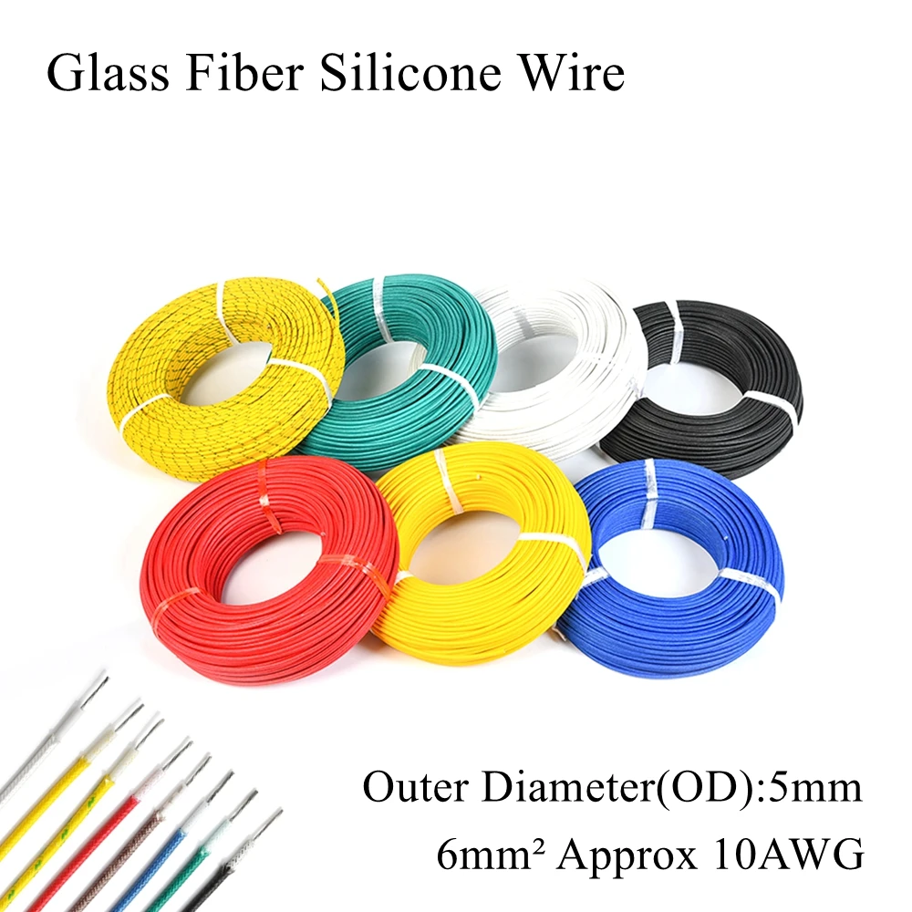 10awg AGRP 6 мм м² силиконовый провод из стекловолокна, высокотемпературные провода, луженая медная модель проводника, проводной кабель 6 мм 
10awg AGRP 6 мм м² силиконовый провод из стекловолокна, высокотемпературные провода, луженая медная модель проводника, проводной кабель 6 мм