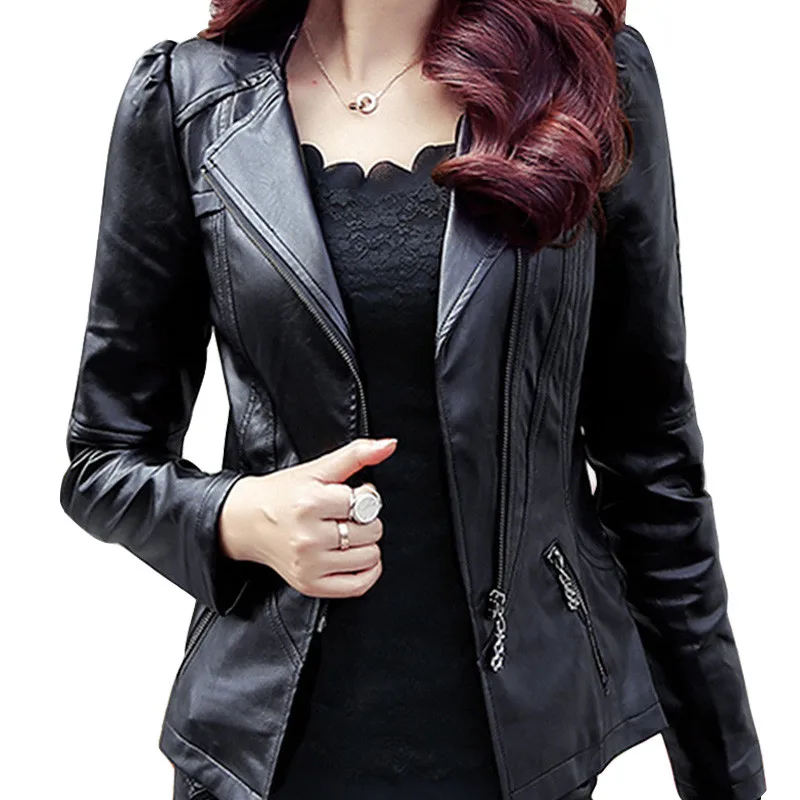 2021 Fashion New Women Leather Jacket Plus Fleece Black Motorcycle Coat Casual Short Faux Leather Biker Jacket Outerwear Female
2021 Fashion New Women Leather Jacket Plus Fleece Black Motorcycle Coat Casual Short Faux Leather Biker Jacket Outerwear Female