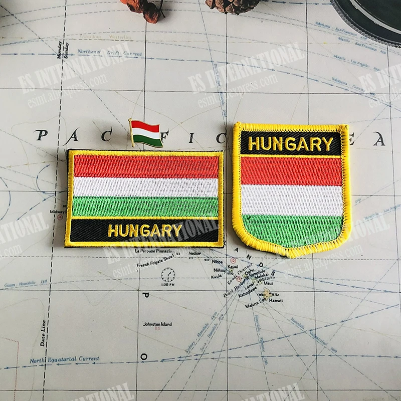 Нашивки с национальным флагом Венгрии повязка на руку нашивки вышивкой и заколка