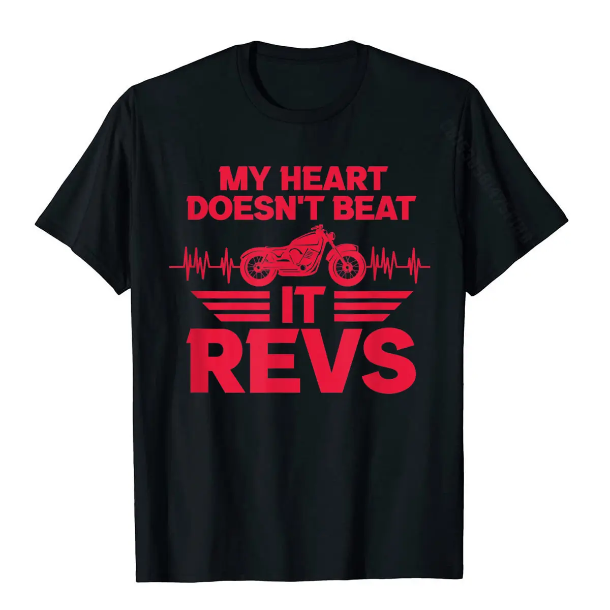 Motorcycle Heartbeat Funny My Heart Doesn't Beat It Revs T-Shirt Slim Fit T Shirts New Coming Tees Cotton Men Classic
Motorcycle Heartbeat Funny My Heart Doesn't Beat It Revs T-Shirt Slim Fit T Shirts New Coming Tees Cotton Men Classic