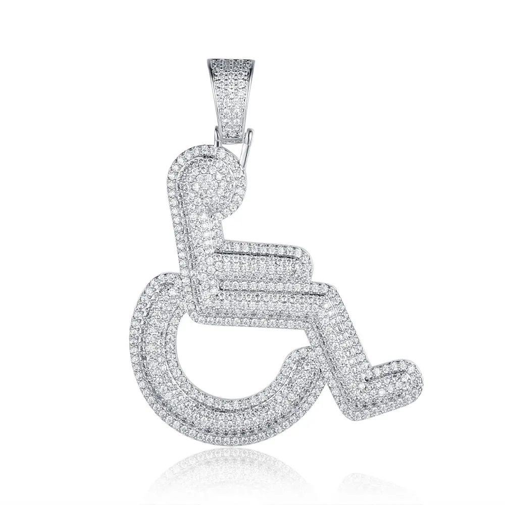 100% Micro Zircon Hip Hop Wheelchair Sign Pendant Necklace For Men Jewelry Zircon Tennis Chain Dropshipping Party Custom Accept
100% Micro Zircon Hip Hop Wheelchair Sign Pendant Necklace For Men Jewelry Zircon Tennis Chain Dropshipping Party Custom Accept