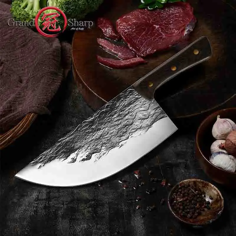 8 3 ''китайский кованый шеф-нож из высокоуглеродистой стали ножи мясника