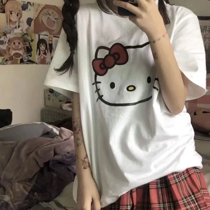 Y2k 2021 Cartoon Print Shirts Woman Girls Summer Animal Cat Short Sleeve Graphic Oversize Harajuku Casual Loose T-shirt Tee Top
Y2k 2021 Cartoon Print Shirts Woman Girls Summer Animal Cat Short Sleeve Graphic Oversize Harajuku Casual Loose T-shirt Tee Top