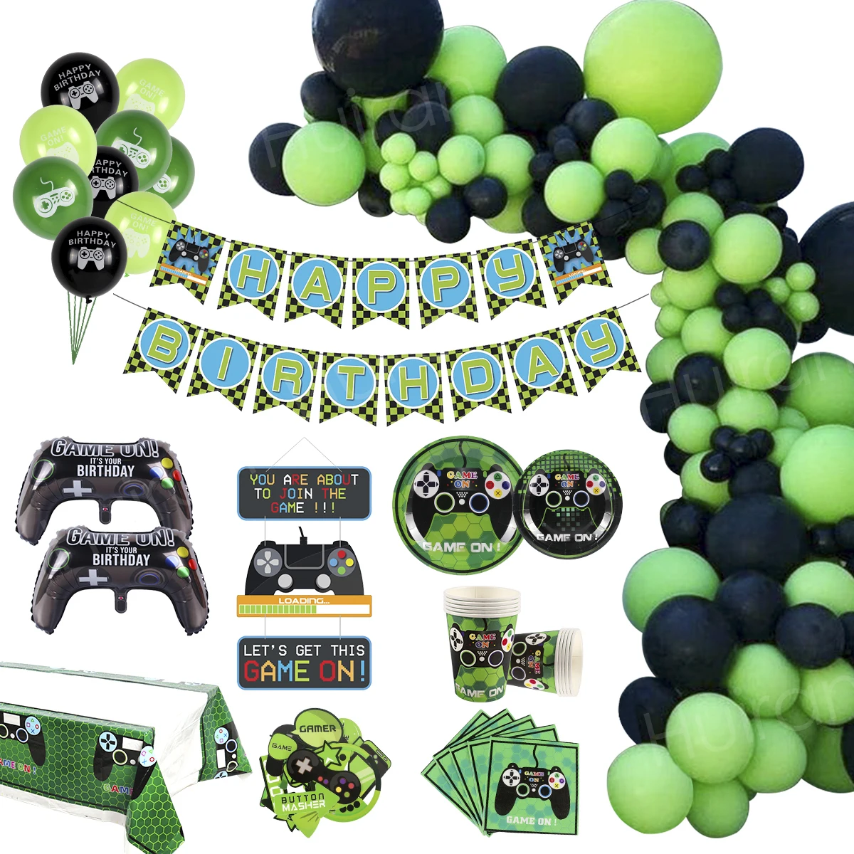 51pcs Video Game Party Supplies Birthday Boy Gamepad Balloon Happy Birthday Decoration Game on Aluminum Foil Balloon Inflate Toy
51pcs Video Game Party Supplies Birthday Boy Gamepad Balloon Happy Birthday Decoration Game on Aluminum Foil Balloon Inflate Toy