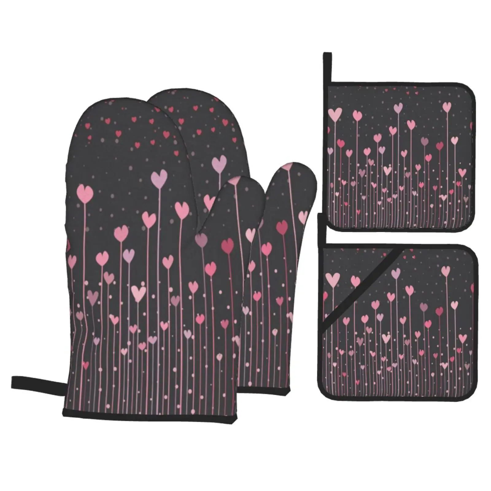 Potholders 4-piece Set Hot Grip Original Oven Gloves Heat Resistant For Baking Mittens Kitchen Glove Mitts Bakeware Dining Bar
Potholders 4-piece Set Hot Grip Original Oven Gloves Heat Resistant For Baking Mittens Kitchen Glove Mitts Bakeware Dining Bar