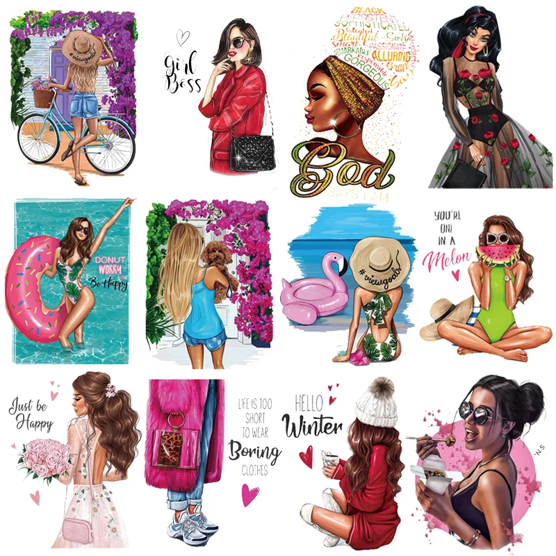 Nicediy Beautiful Girl Applique Iron On Transfer Patch Child Heat Transfer Vinyl Washable Sticker Stripe On Clothes Outdoor Swim
Nicediy Beautiful Girl Applique Iron On Transfer Patch Child Heat Transfer Vinyl Washable Sticker Stripe On Clothes Outdoor Swim