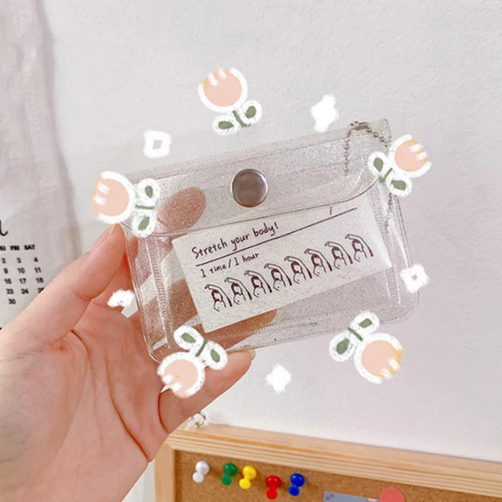 Transparent PVC Card Holder Waterproof Business Credit ID Card Cover Portable Key Organizer Bag Mini Wallet Cardholder
Transparent PVC Card Holder Waterproof Business Credit ID Card Cover Portable Key Organizer Bag Mini Wallet Cardholder