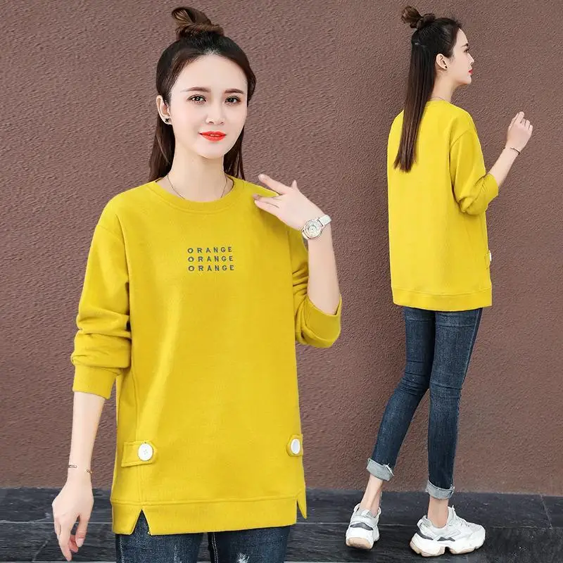 2021 spring and autumn clothing pure cotton plus fat plus size sweater women loose mid-length western-style thin bottoming shirt
2021 spring and autumn clothing pure cotton plus fat plus size sweater women loose mid-length western-style thin bottoming shirt