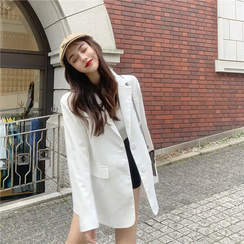HziriP 2019 Autumn Full Sleeves Streetwear Chic Loose Office Ladies Simple Cardigans High Quality Casual Solid All Match Blazers
HziriP 2019 Autumn Full Sleeves Streetwear Chic Loose Office Ladies Simple Cardigans High Quality Casual Solid All Match Blazers