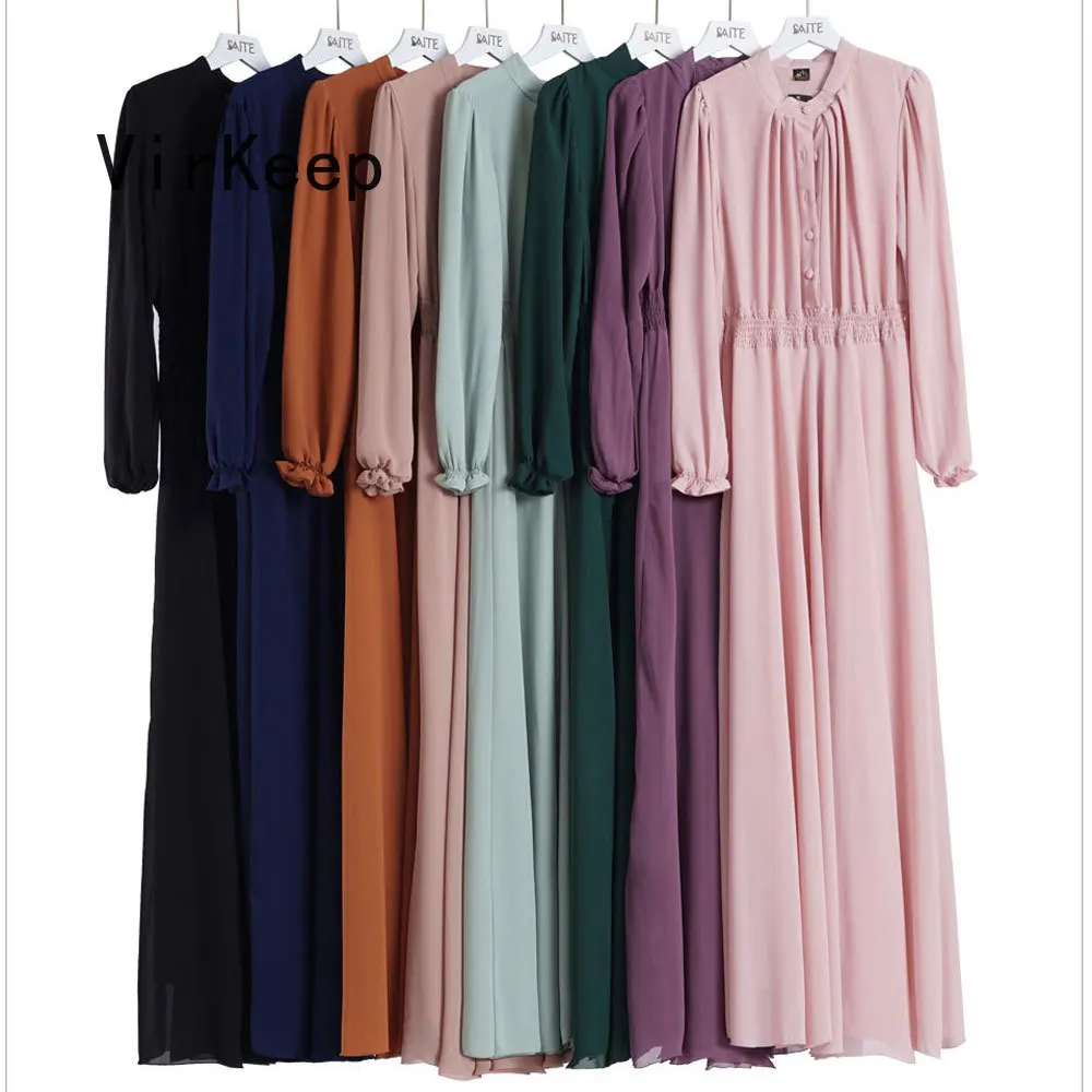 women solid chiffon dress fashion elastic waist muslim abaya dubai kimono dubai ramadan robe kaftan hijab femme garment VKDR2477
women solid chiffon dress fashion elastic waist muslim abaya dubai kimono dubai ramadan robe kaftan hijab femme garment VKDR2477