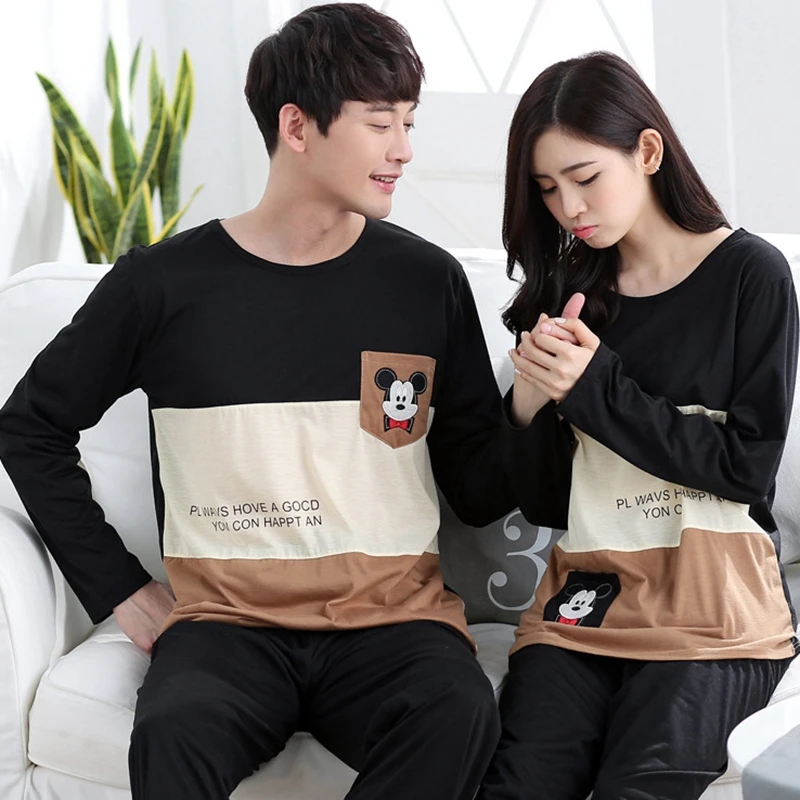 New Spring and Autumn Couple Pajamas Men's Long Sleeve Cardigan Woman Korean Cute Cartoon Pajama Suit Couple Sleepwear Casual
New Spring and Autumn Couple Pajamas Men's Long Sleeve Cardigan Woman Korean Cute Cartoon Pajama Suit Couple Sleepwear Casual