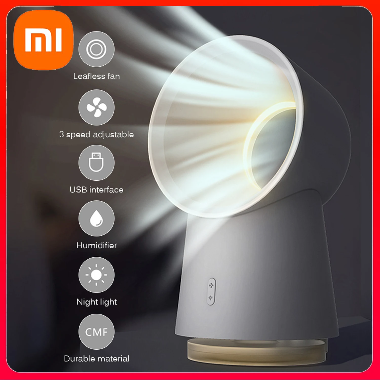 Мини-вентилятор охлаждения Xiaomi Mijia 3 в 1, беслопастной Настольный вентилятор, увлажнитель воздуха со светодиодной подсветкой, 3 скорости, рег...
Мини-вентилятор охлаждения Xiaomi Mijia 3 в 1, беслопастной Настольный вентилятор, увлажнитель воздуха со светодиодной подсветкой, 3 скорости, рег...