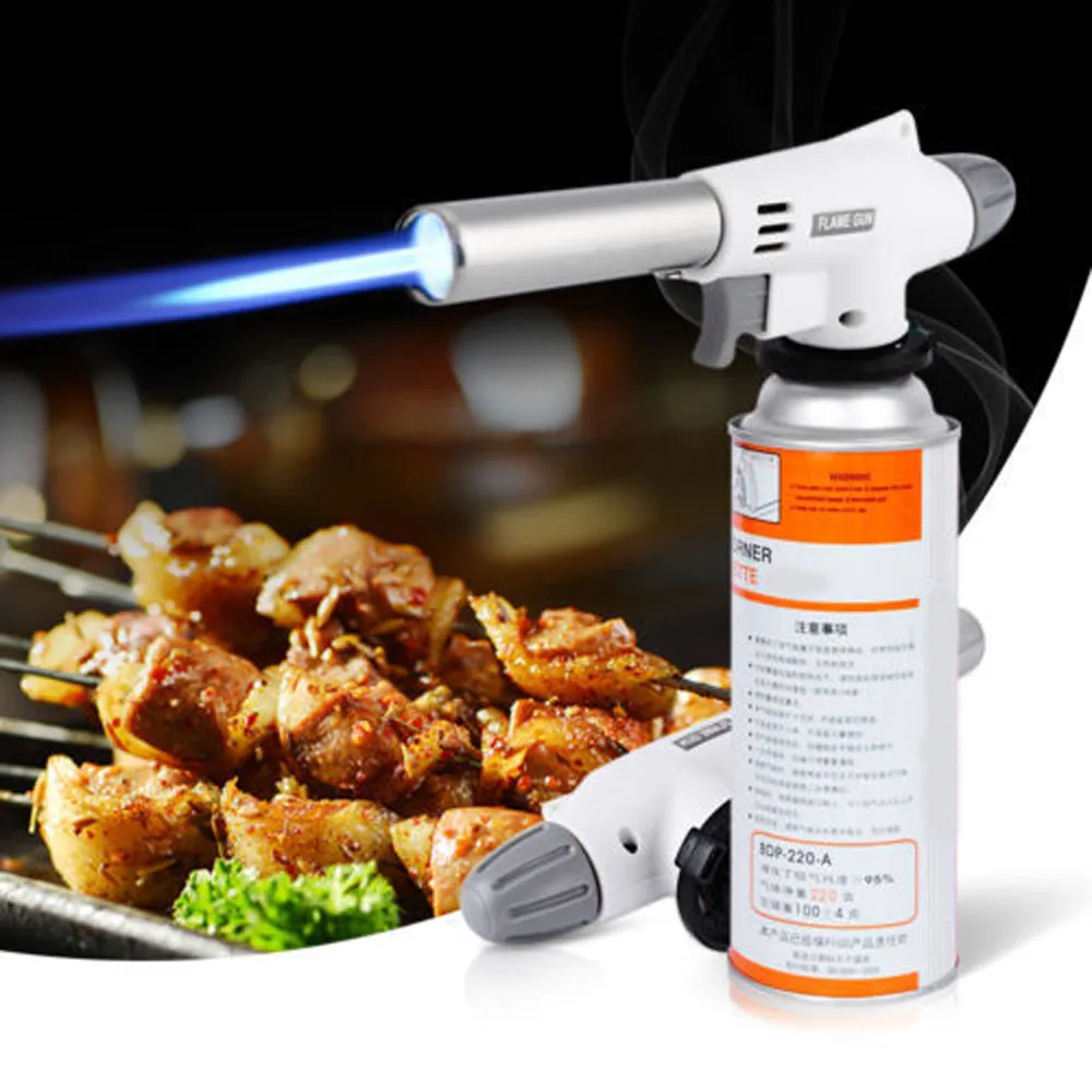 Camping Baking Barbecue Gas Torch Welding Lighter Kitchen Fire Maker Butane Gas Burner Flame Metal Flame Gun Lighter Outdoor
Camping Baking Barbecue Gas Torch Welding Lighter Kitchen Fire Maker Butane Gas Burner Flame Metal Flame Gun Lighter Outdoor